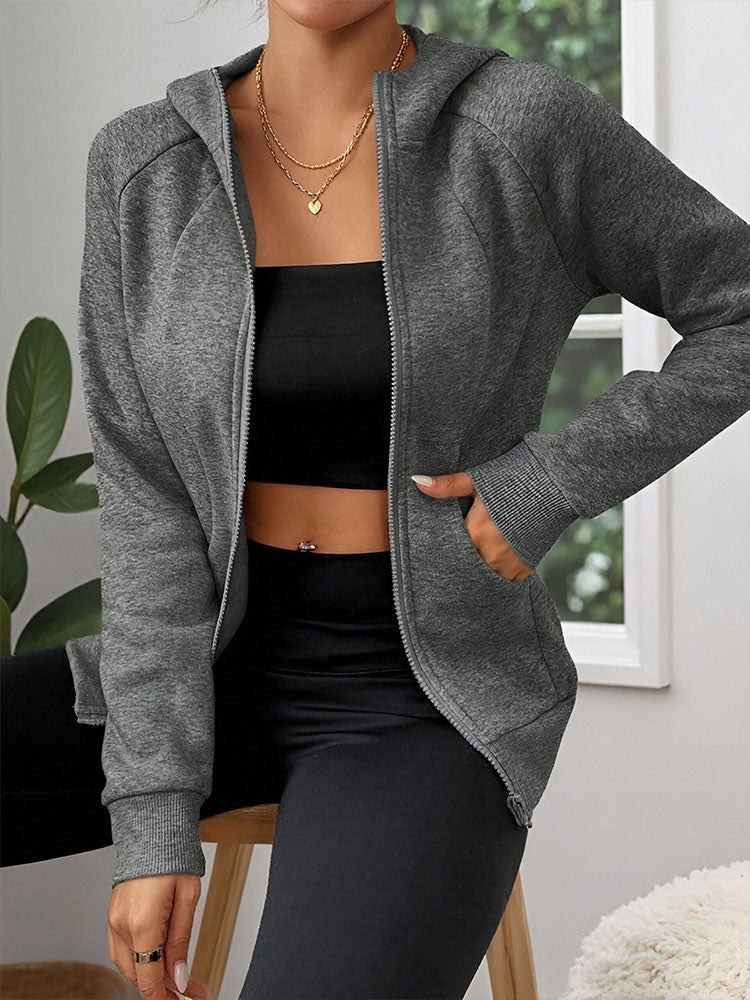 Slim Fit Zip Up Hoodie