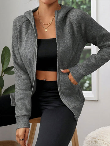 Slim Fit Zip Up Hoodie