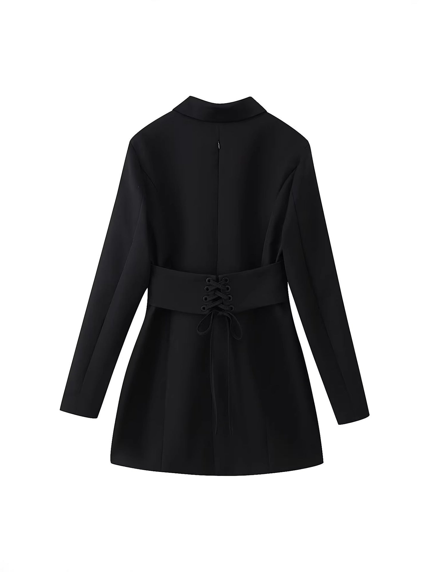 Corset Waist Blazer Mini Dress