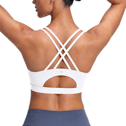 Seamless Strappy Back Sports Bra