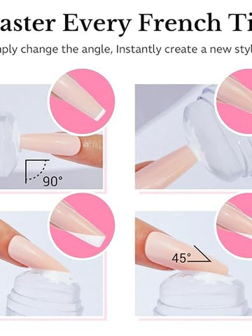 Clear Jelly French Tip Nail Stamper