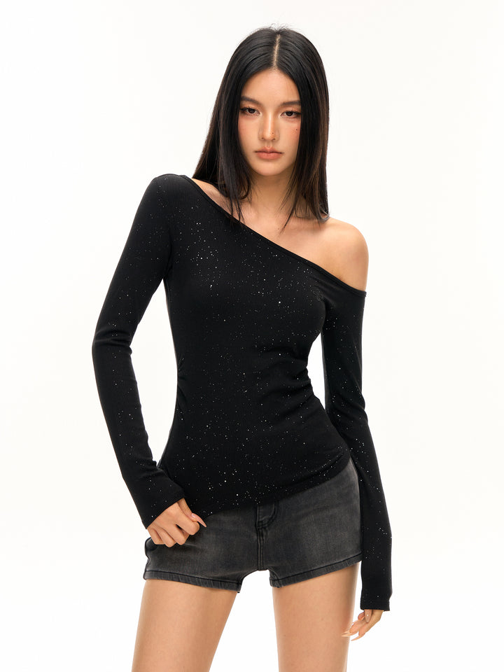 Off Shoulder Slim Fit Tee