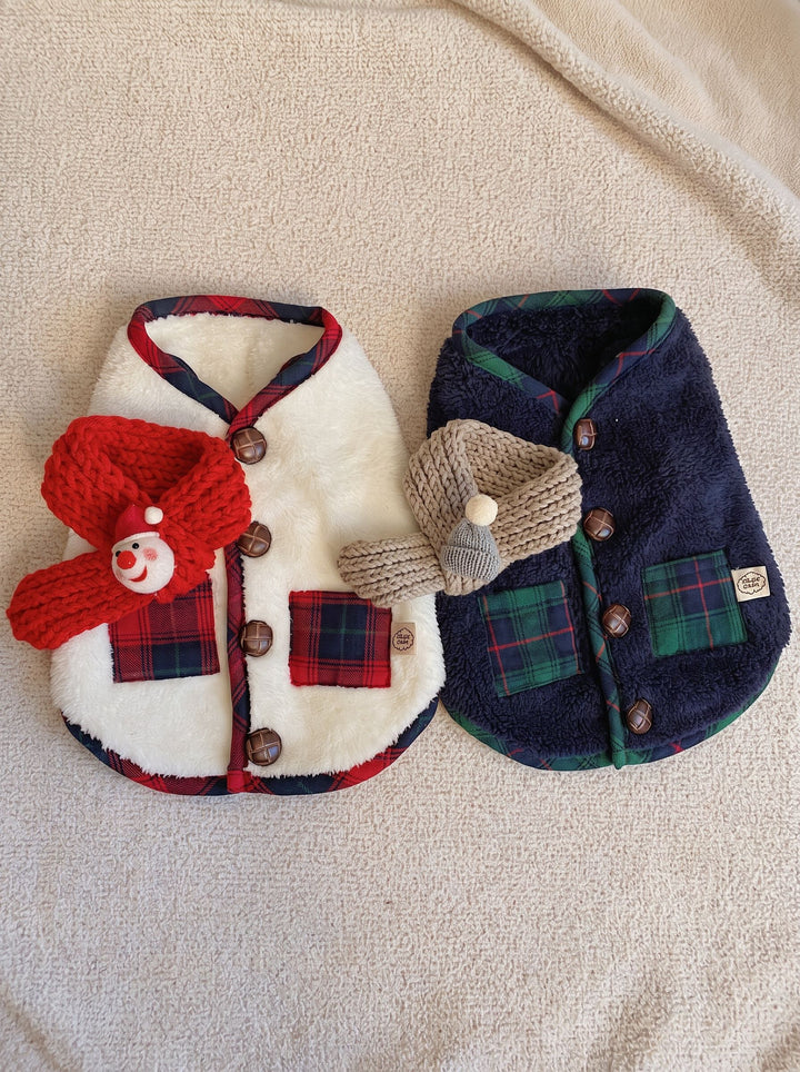 Cozy Plaid Fleece Dog Vest