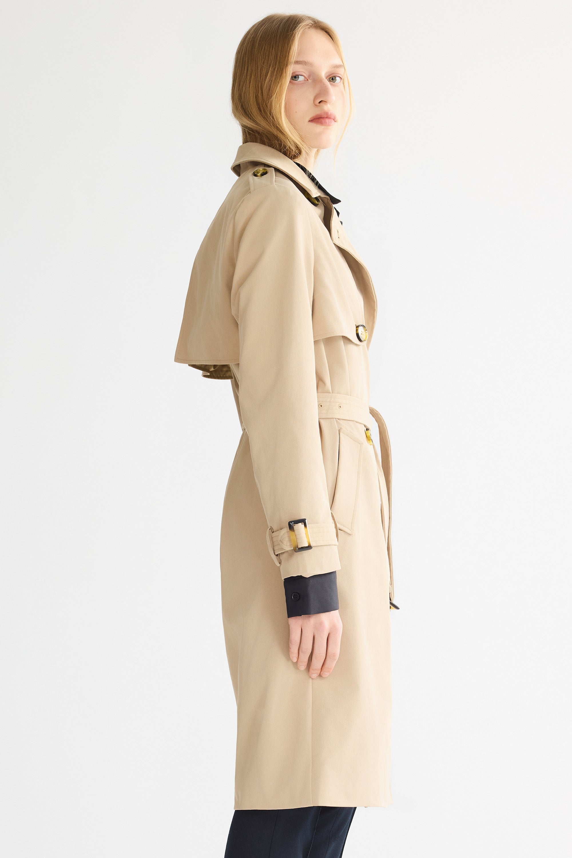 Classic Double Breasted Trench Coat