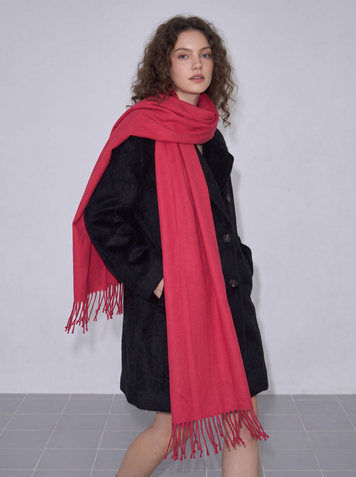 Soft Lightweight Pink Pashmina Scarf