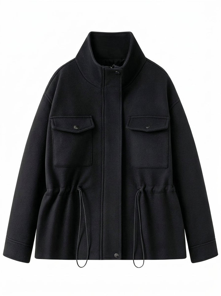 Cinched Waist Utility Jacket