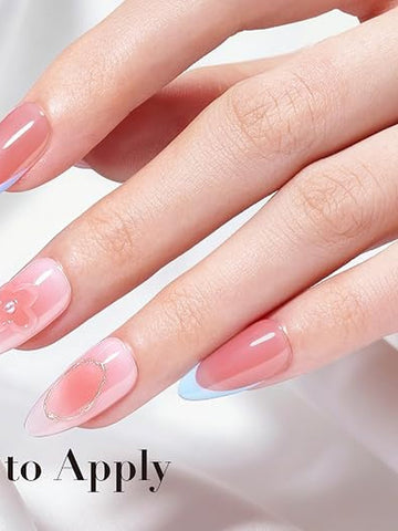 Sheer Nude Pink Gel Nail Polish