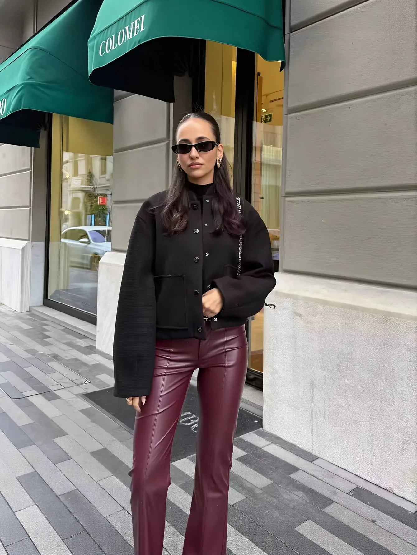 Cozy Wool Blend Snap Button Jacket