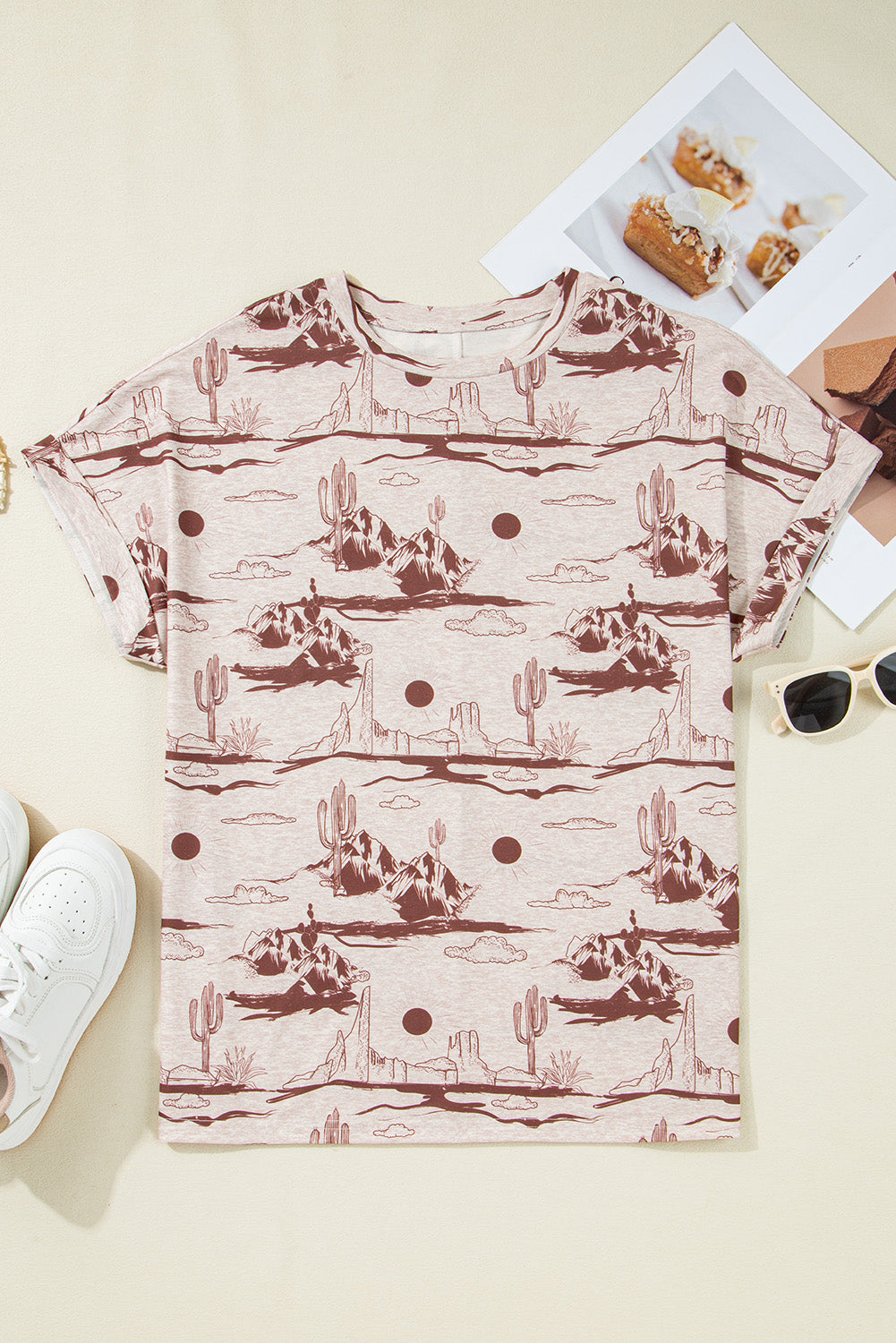 Desert Print Relaxed Fit T-Shirt