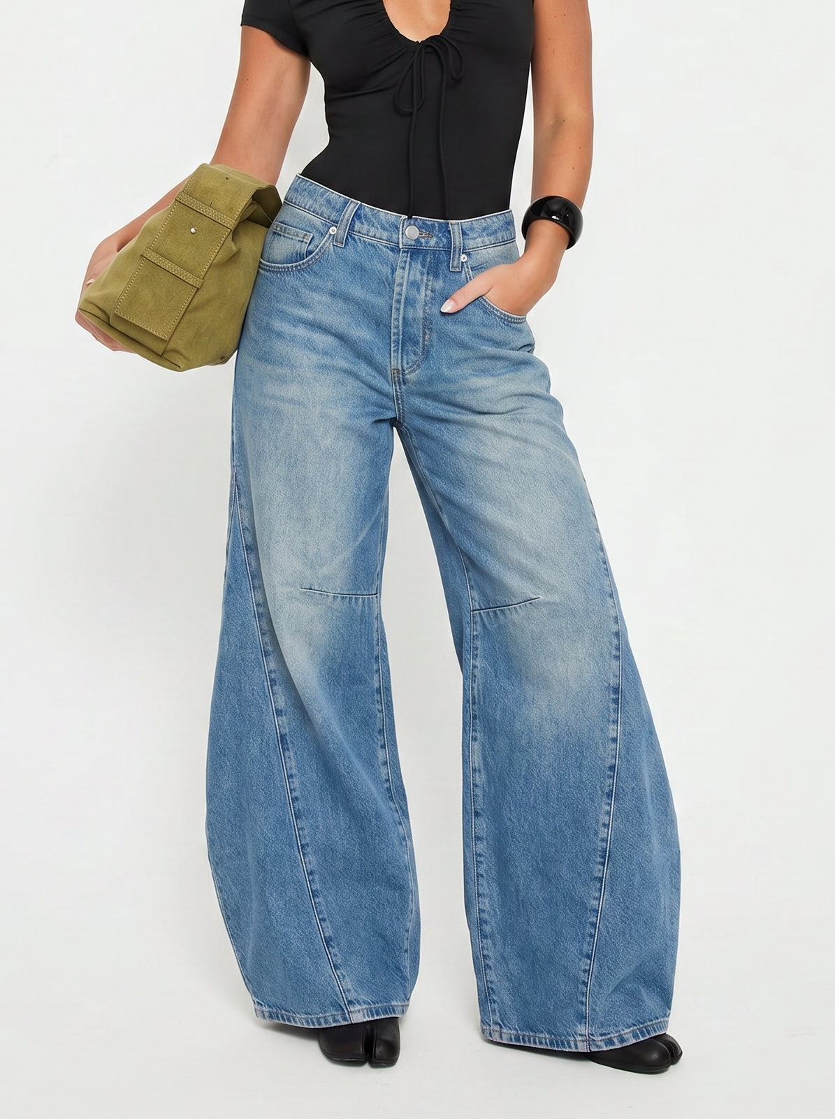High Waisted Wide Leg Jeans