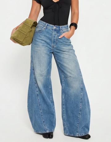 High Waisted Wide Leg Jeans