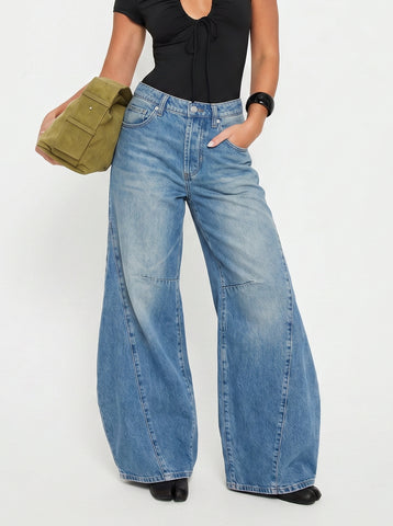 High Waisted Wide Leg Jeans