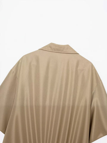 Cropped Double Breasted Trench Coat