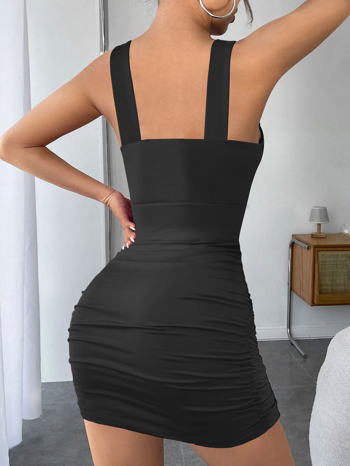 Sexy Ruched Bodycon Mini Dress