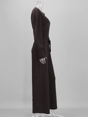 Zip Up Ribbed Knit Set