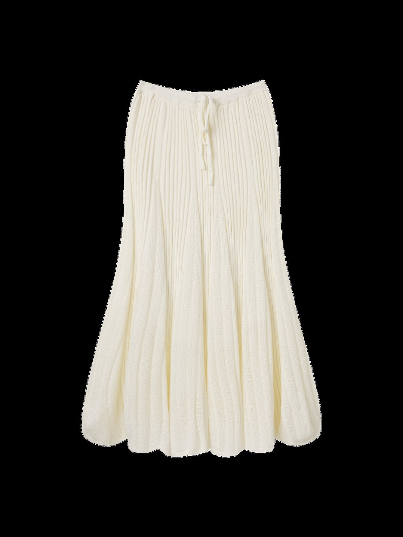 Elegant High Waisted Pleated Midi Skirt