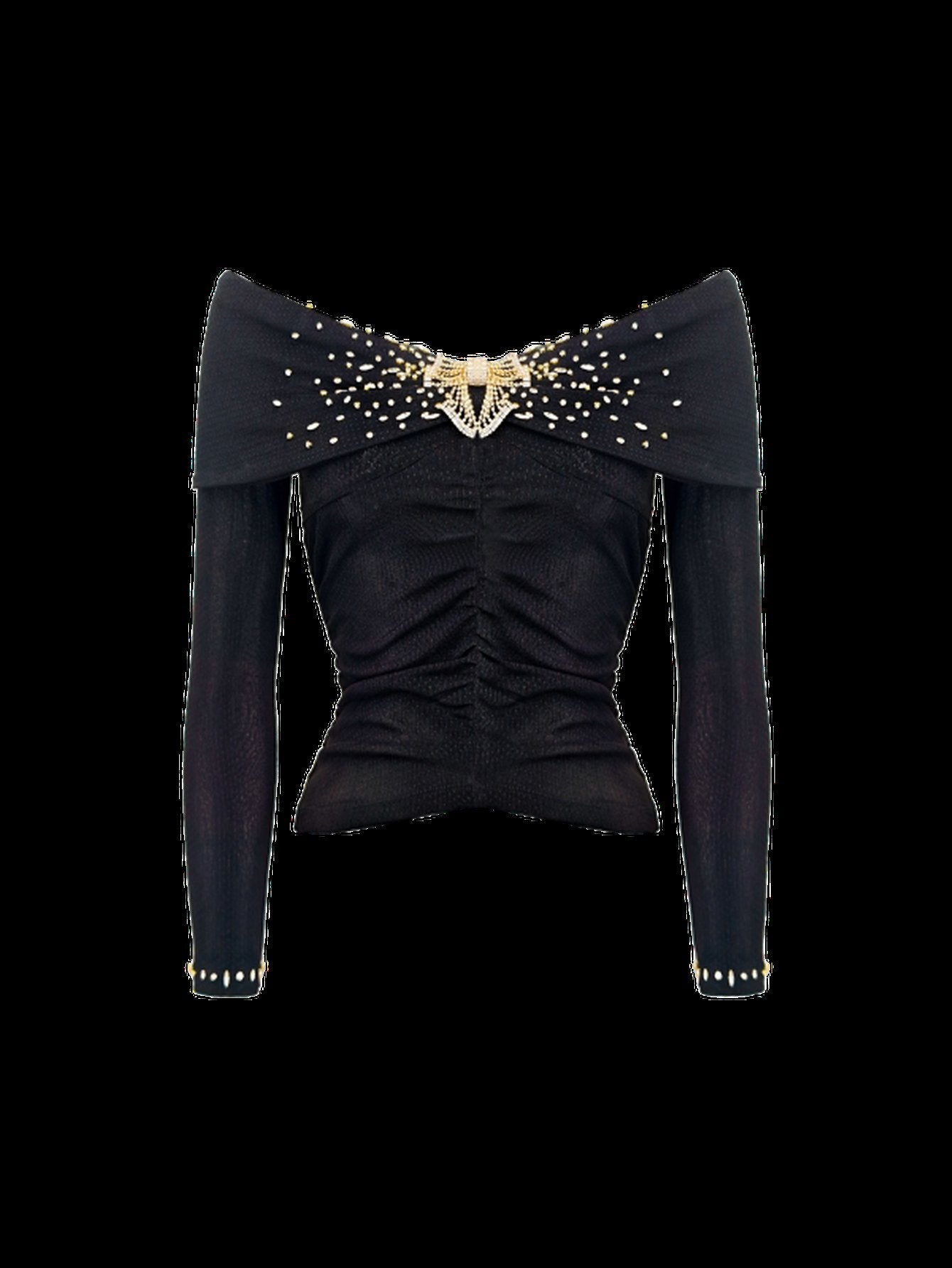 Elegant Off Shoulder Peplum Blouse