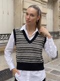 Classic Pattern V Neck Sweater Vest