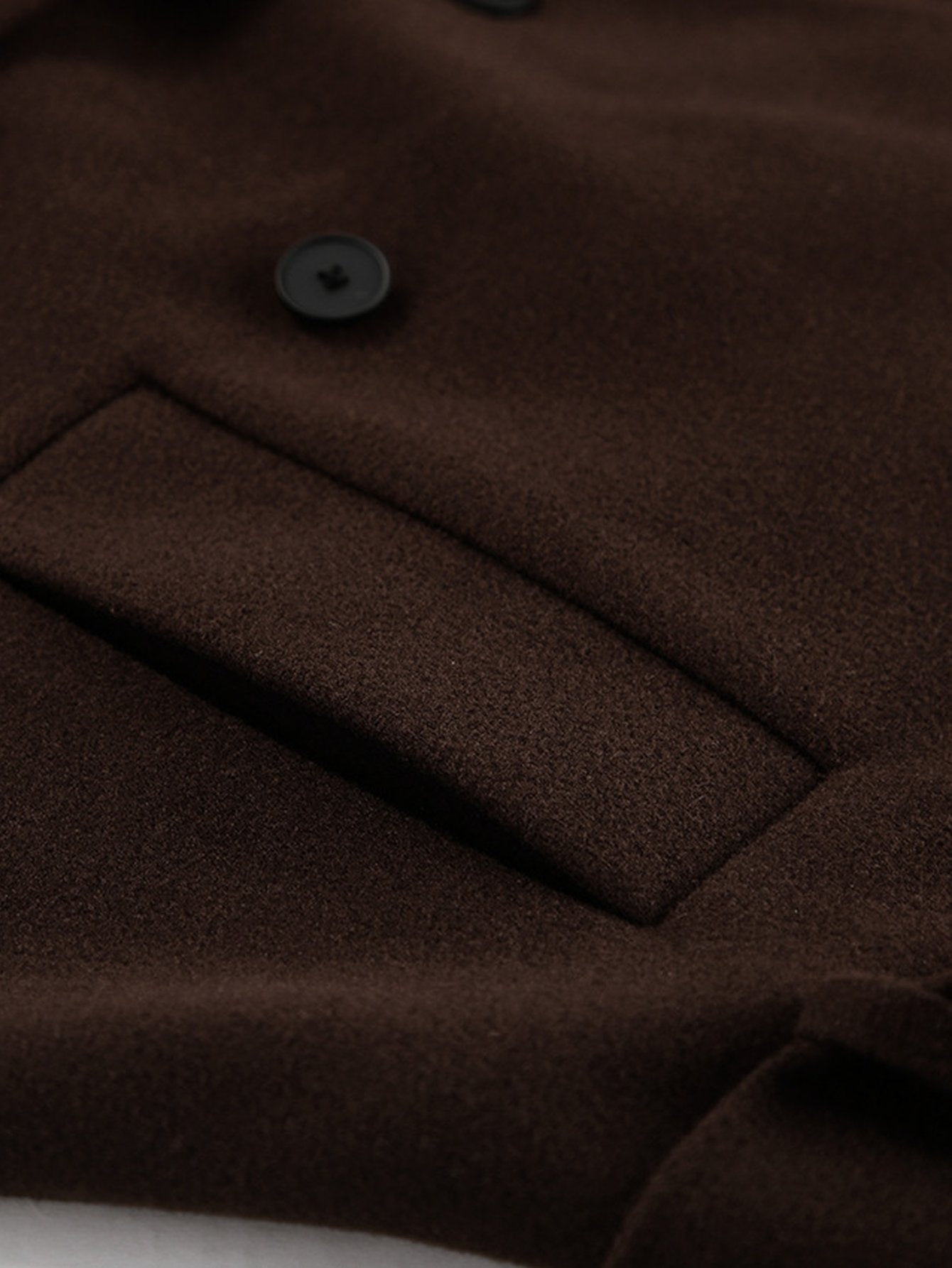 Brown Double Breasted Cropped Jacket