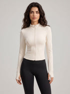Slim Fit Thumbhole Yoga Jacket
