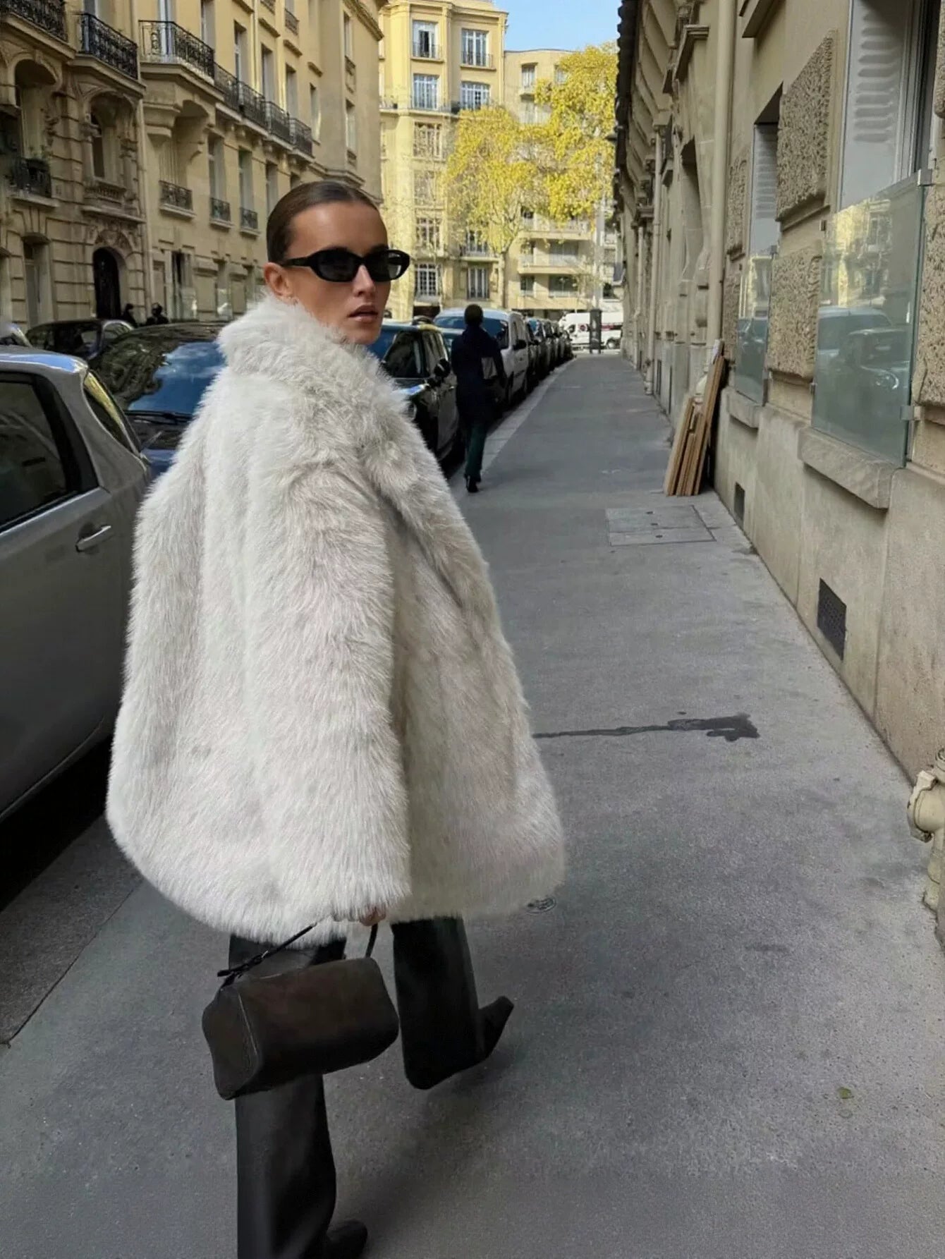 Luxurious Plush Oversized Faux Fur Coat