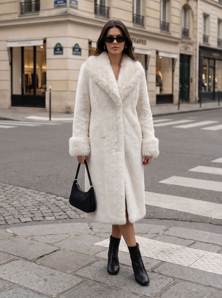 Luxurious Plush Faux Fur Coat