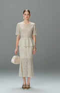 Elegant Floral Lace Mermaid Skirt