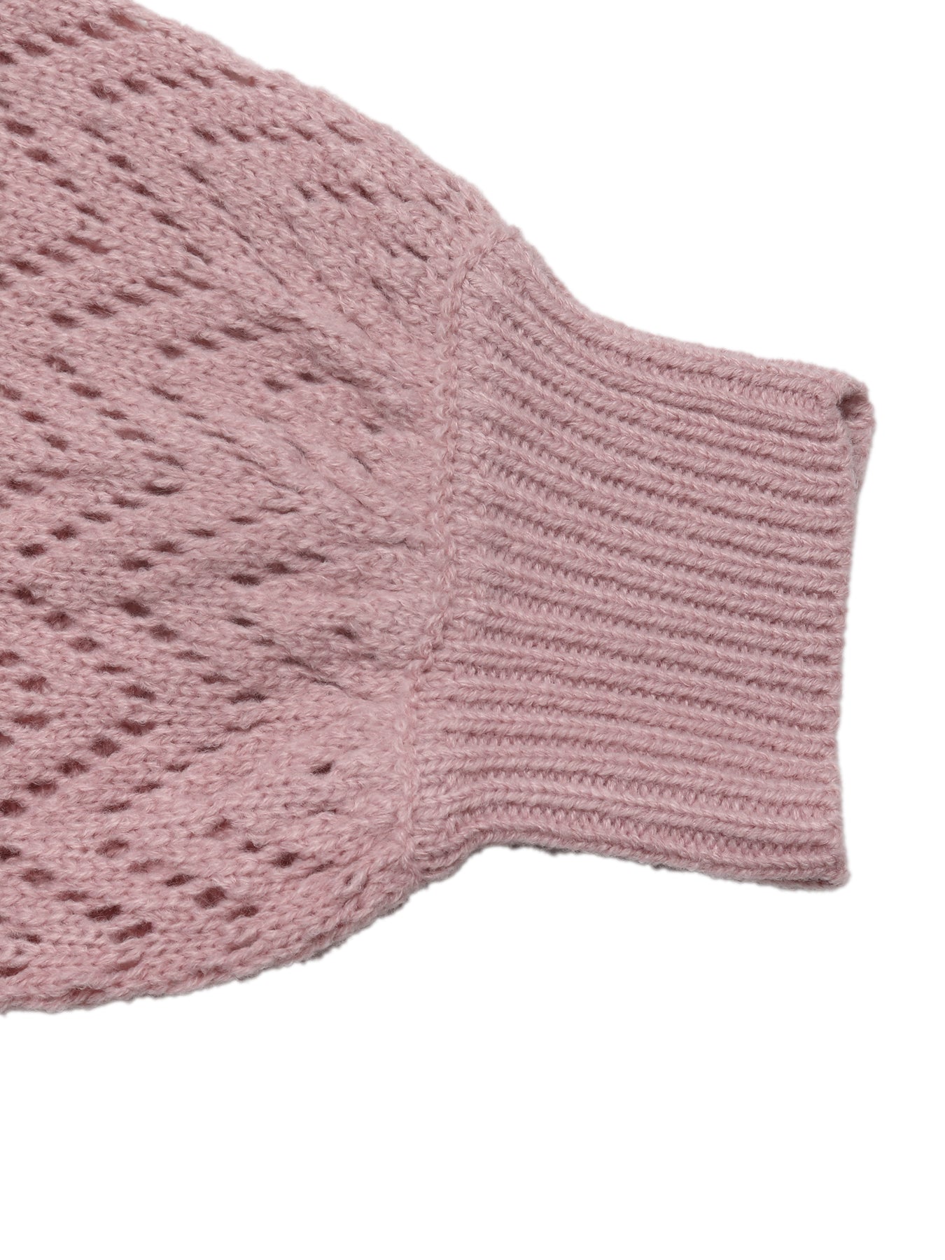 Textured V Neck Knit Sweater