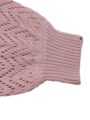 Textured V Neck Knit Sweater