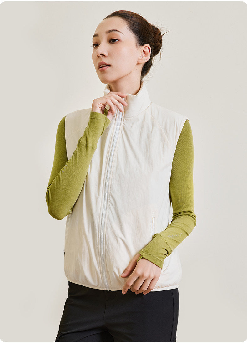 Lightweight Quilted Zip Up Vest