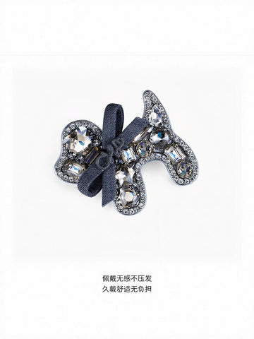 Sparkling Puppy Rhinestone Hair Clip