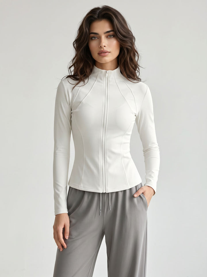 Slim Fit Stretchy Athletic Jacket