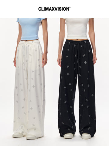 High Waisted Printed Wide Leg Pants
