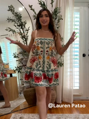 Spaghetti Strap Resort Mini Dress