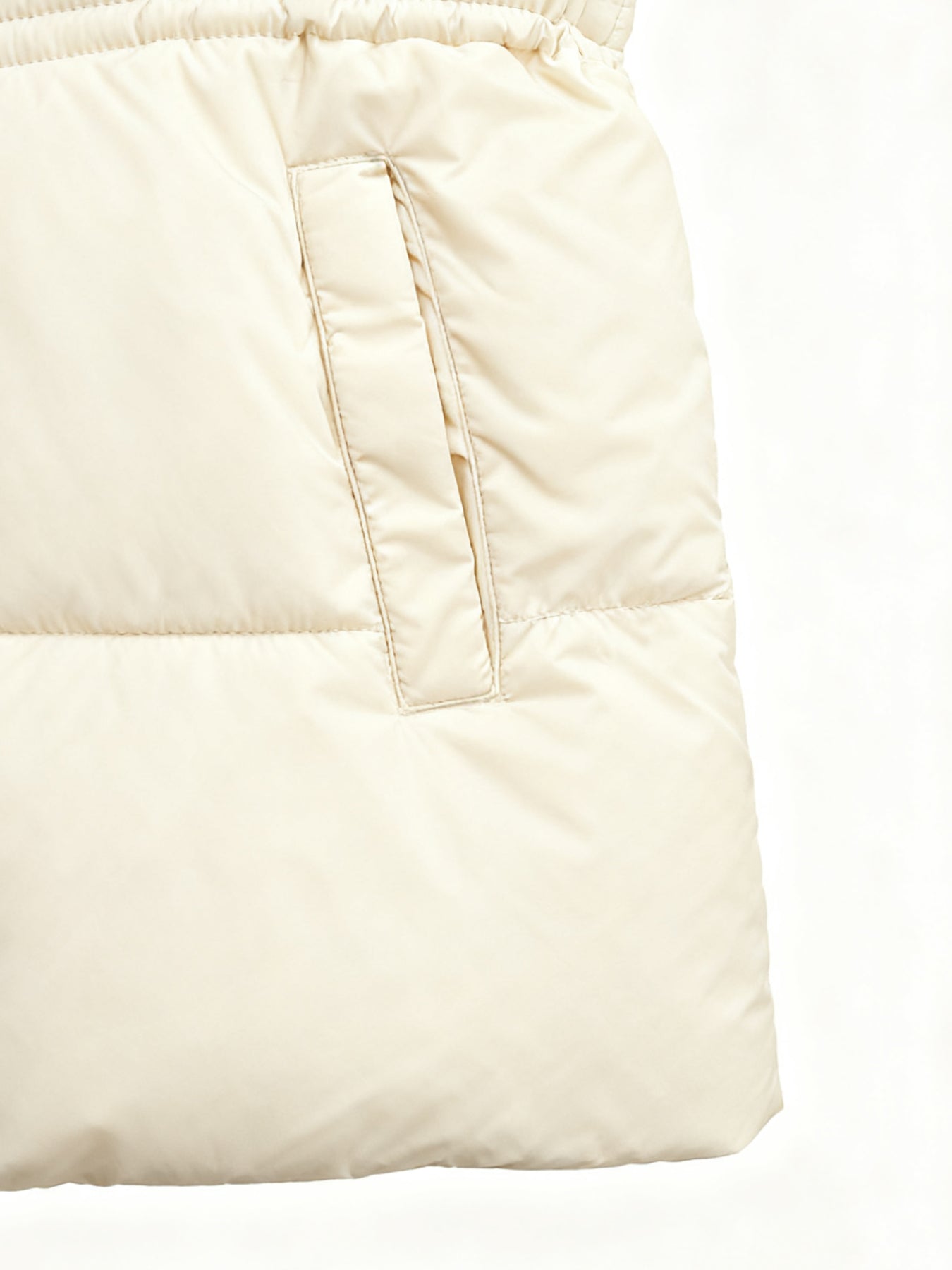 Cinched Waist Hooded Puffer Jacket
