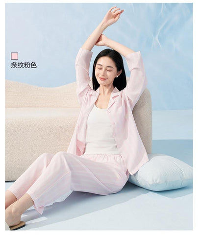 Soft Button Down Pajama Sleepwear Set