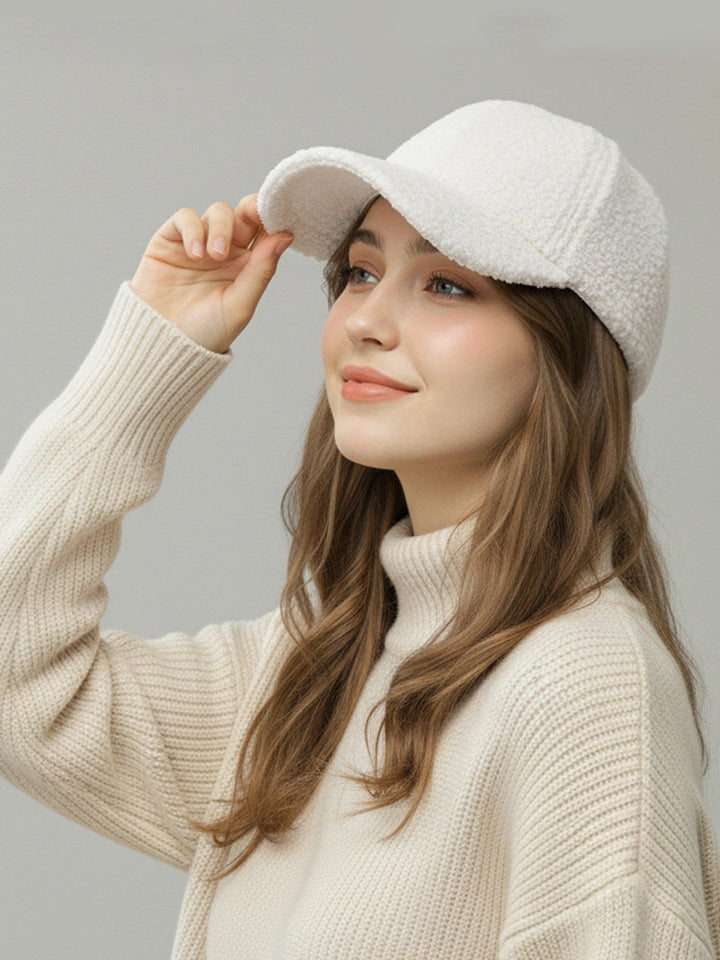 Cozy Fuzzy Fleece Baseball Hat