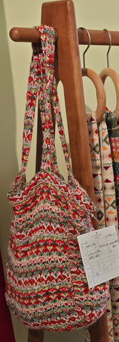 Boho Crochet Patterned Shoulder Bag