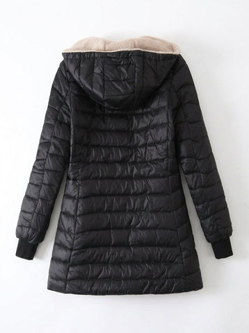 Fleece Lined Quilted Puffer Jacket