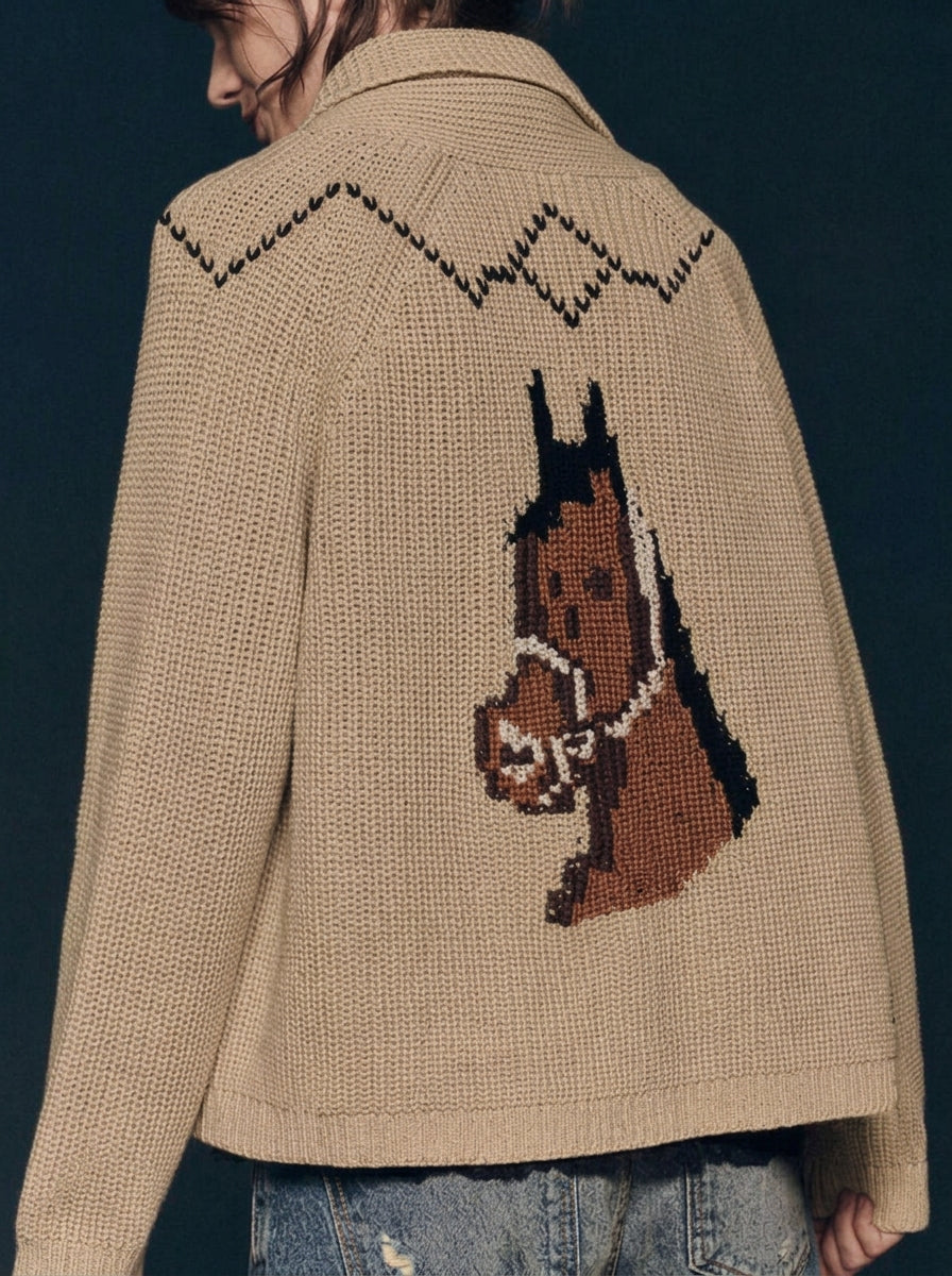 Cozy Ribbed Pattern Knit Cardigan