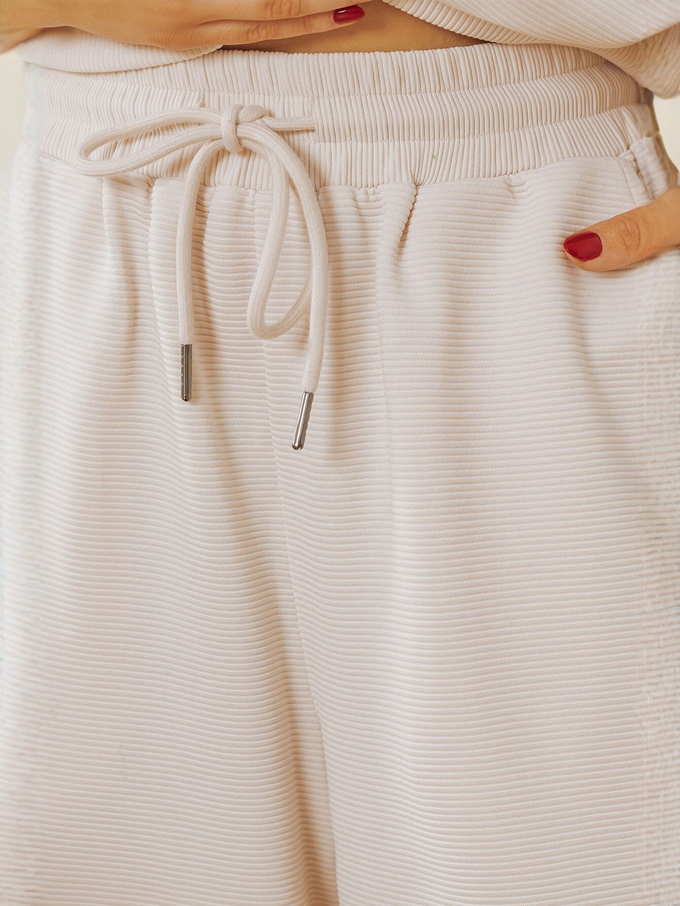 Zip Front Flutter Sleeve Pants Set