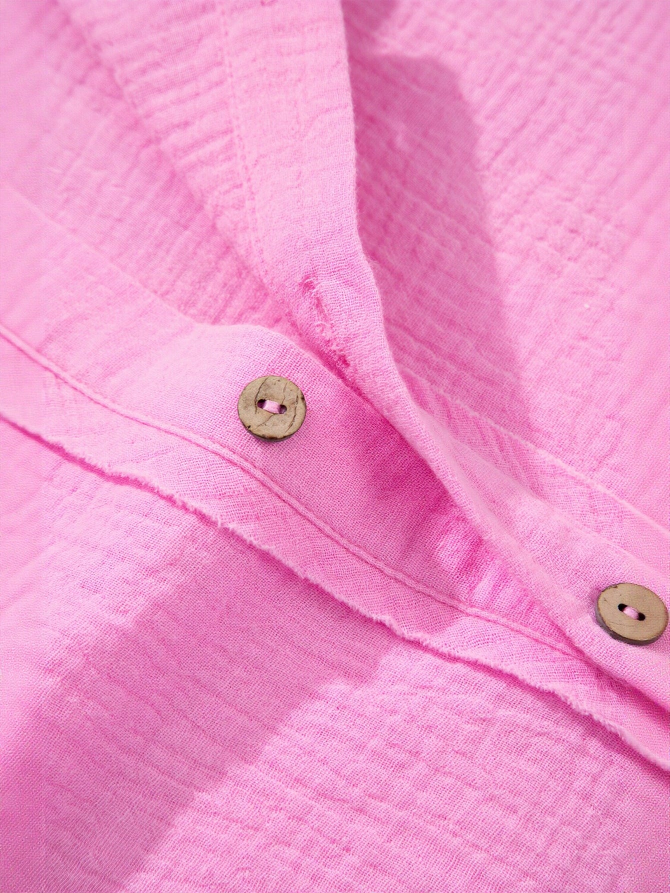Pink Ruffle Sleeve Shirt
