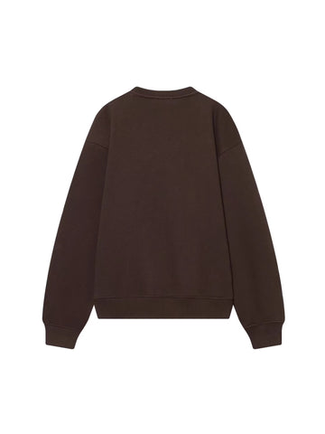 Ruffle Bow Graphic Fleece Sweatshirt