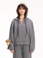 Cozy Plaid Lined Zip Up Hooded Jacket