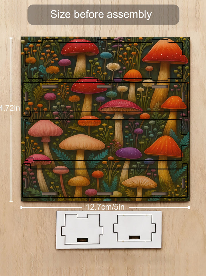 Mushroom Print Storage Box