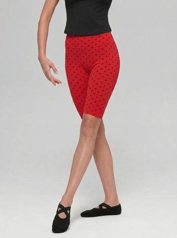 High Waisted Polka Dot Yoga Shorts