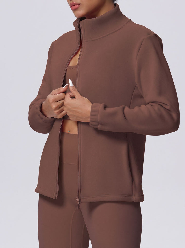 Cozy Fleece Full Zip Sports Fleece-Lined Jacket