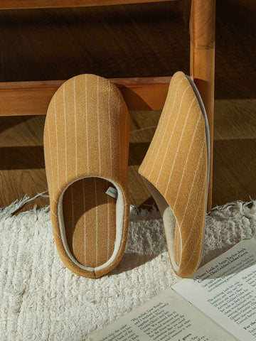 Cozy Striped Lightweight Indoor Slippers