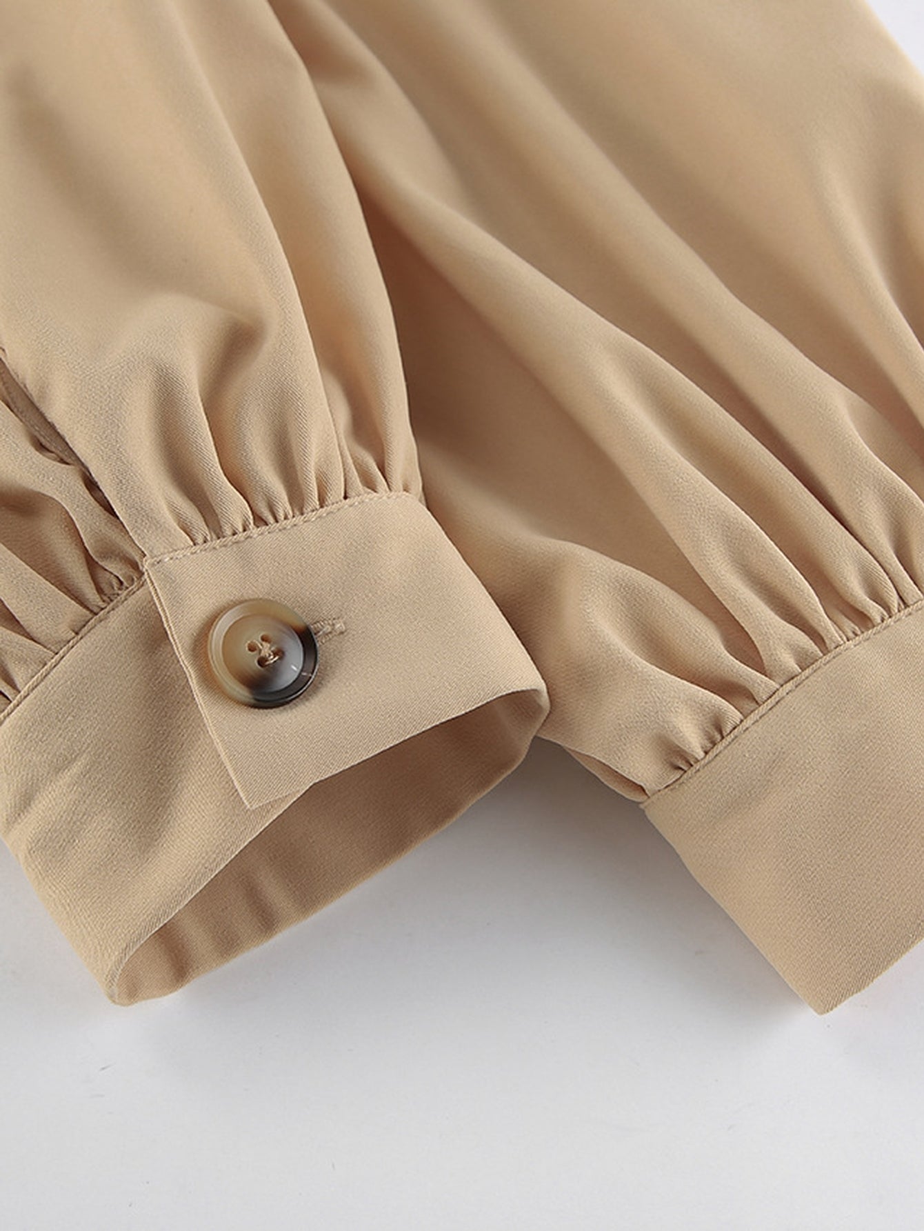 Puff Sleeve Stand Collar Crop Jacket