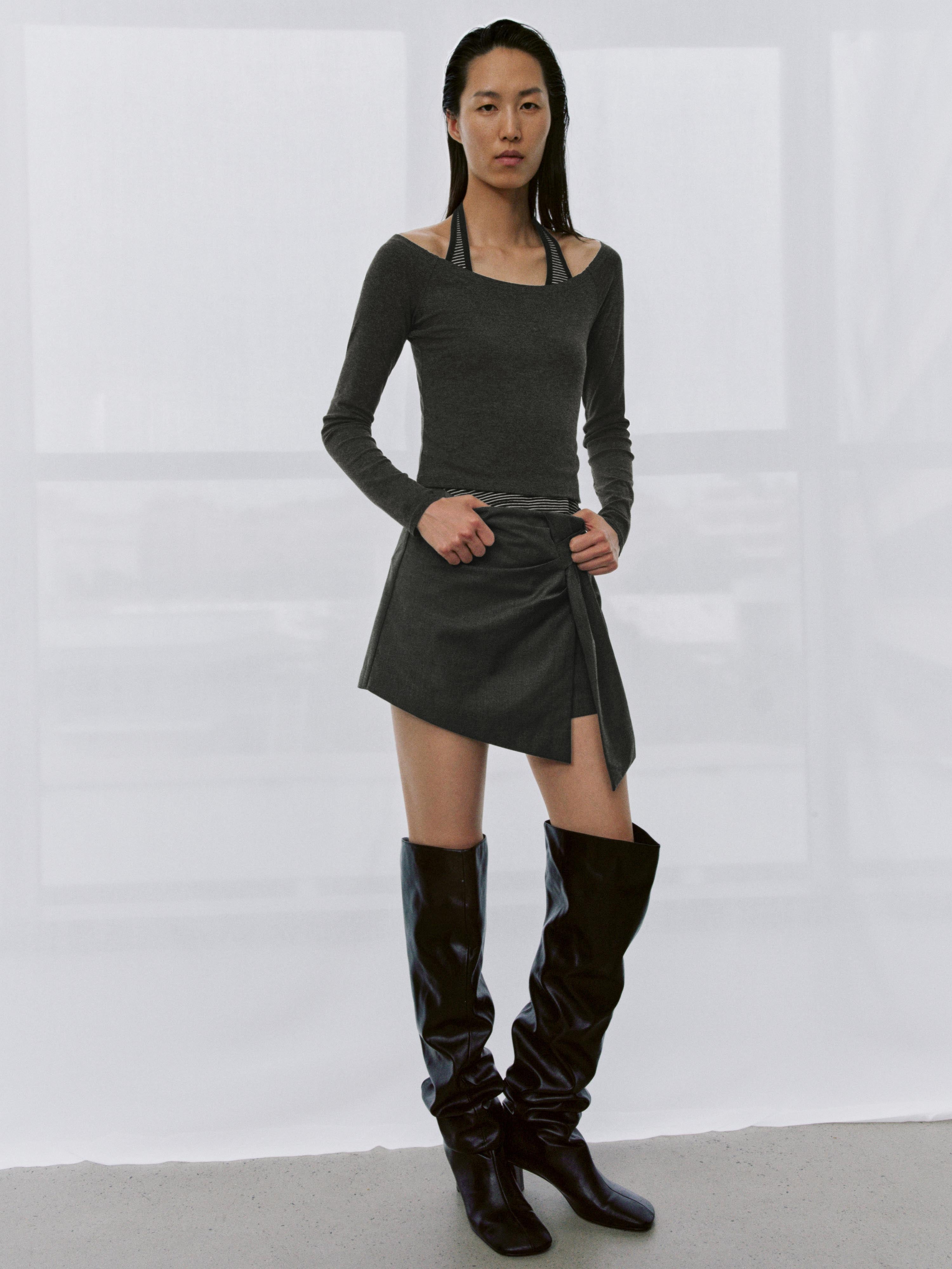Urban Revivo Wrap Mini Skirts